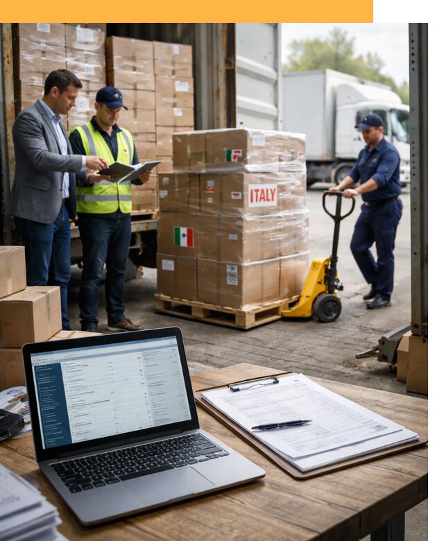 Доставка грузов из Италии: морские и авиаперевозки от 19706