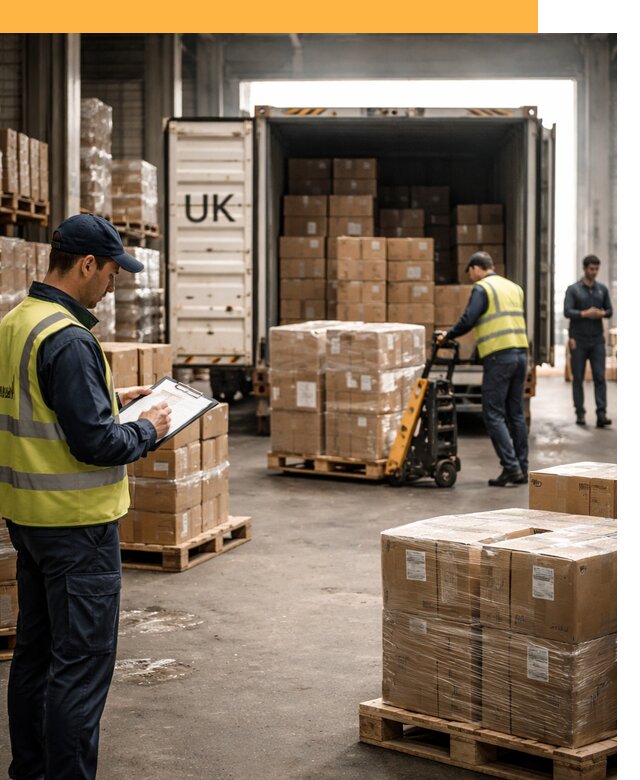 Доставка грузов из Великобритании с таможенным оформлением от 13685