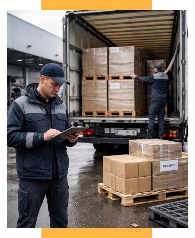 Доставка грузов из Беларуси от 16422 р. логистика СетСервис-Днк