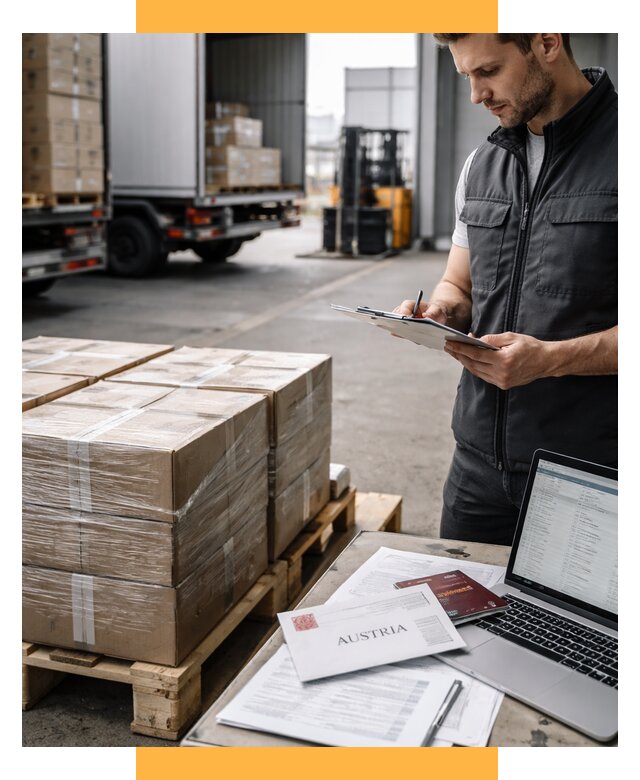 Доставка в Австрию от 71162 р. Логистика и экспорт СетСервис-Днк