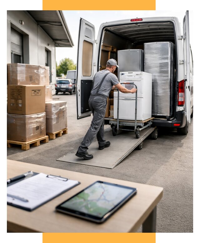 Перевозка бытовой техники от 7116 р. - логистика СетСервис-Днк