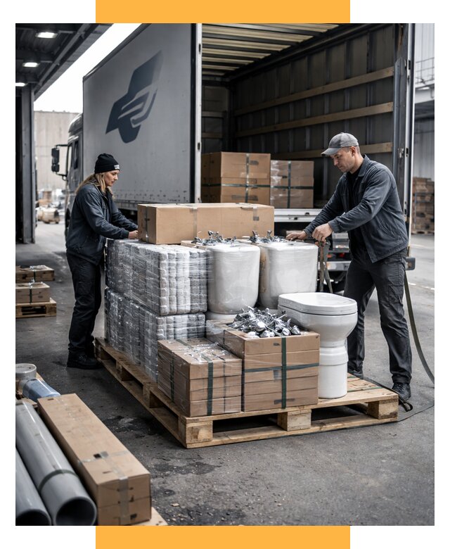 Перевозка сантехники под ключ от 1971 р. | СетСервис-Днк