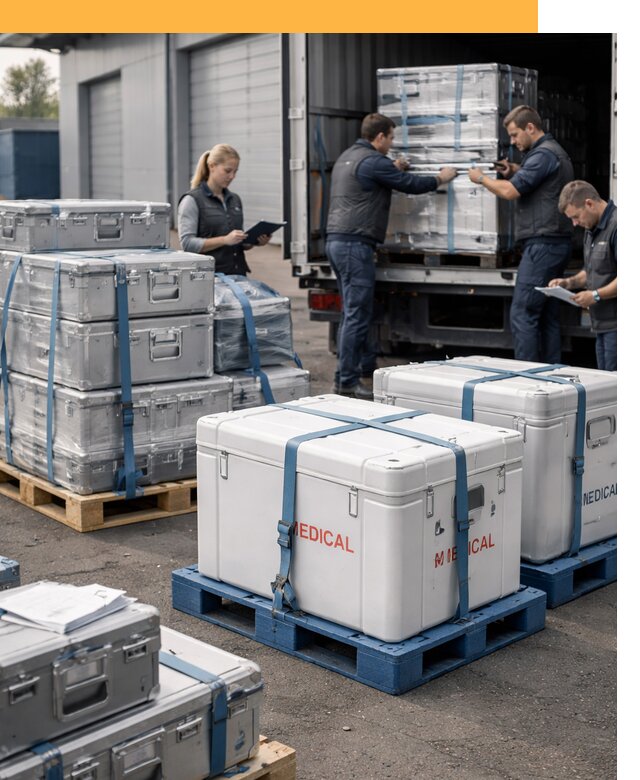 Перевозка медицинского оборудования по всему миру от 16422 руб