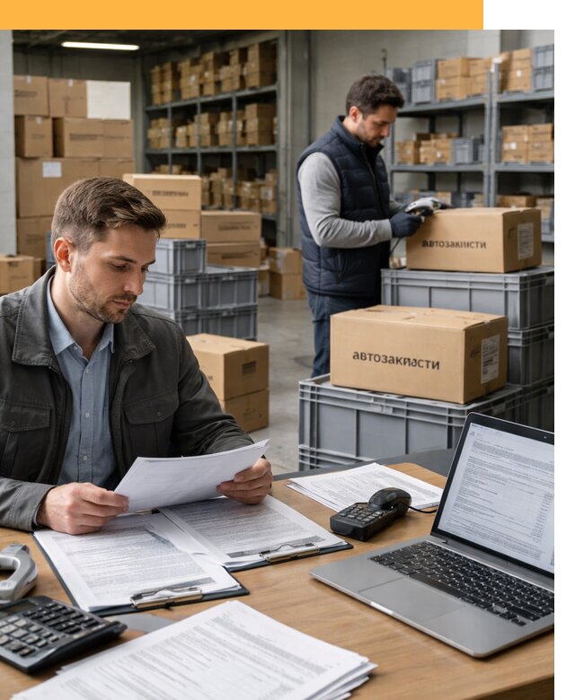 Таможенное оформление автозапчастей по выгодным тарифам от 9306