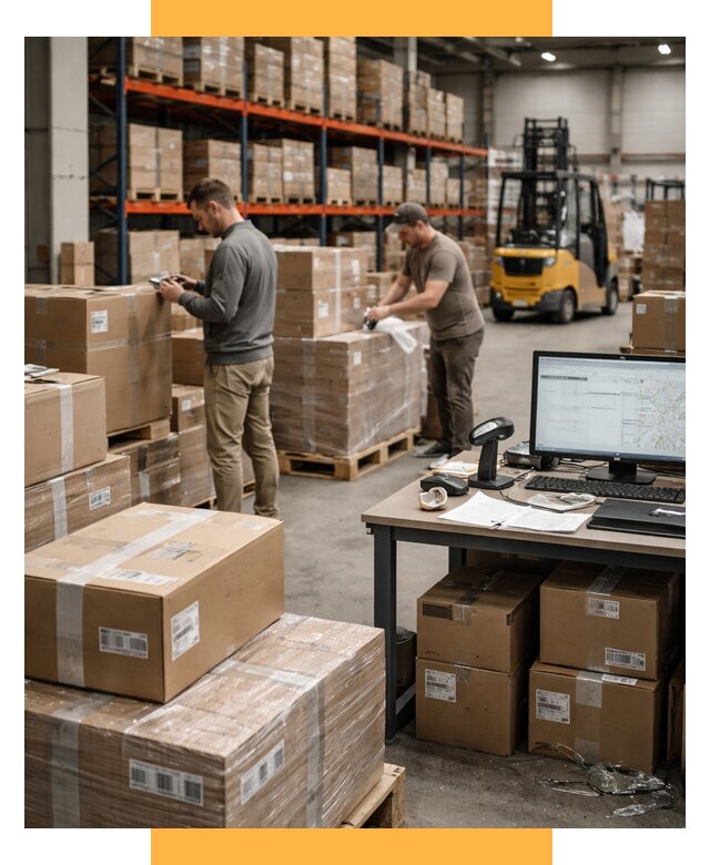 Склад консолидации в Европе от 7116 р., услуги СетСервис-Днк